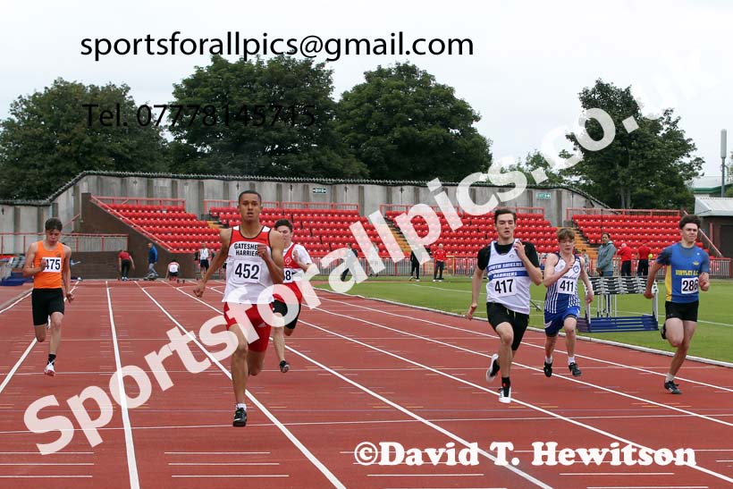 100 metres, 2021 Gateshead Tartan Games. Photo: David T. Hewitson/Sports for All Pics